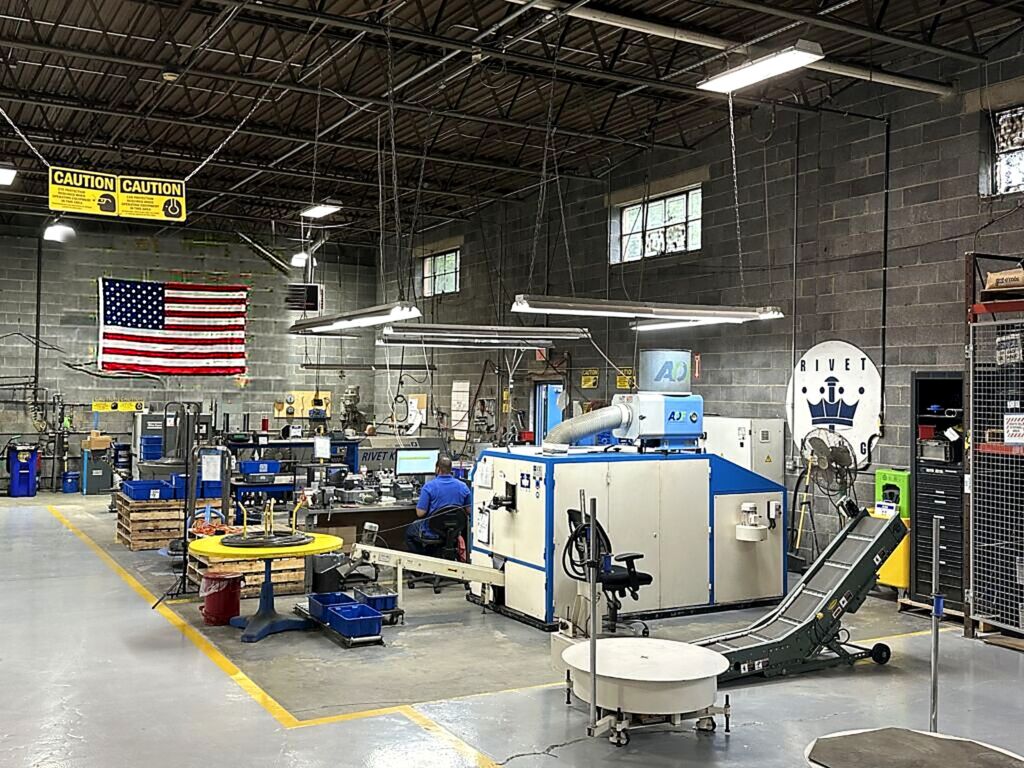 RivetKing manufacturing floor in Norwood, New Jersey